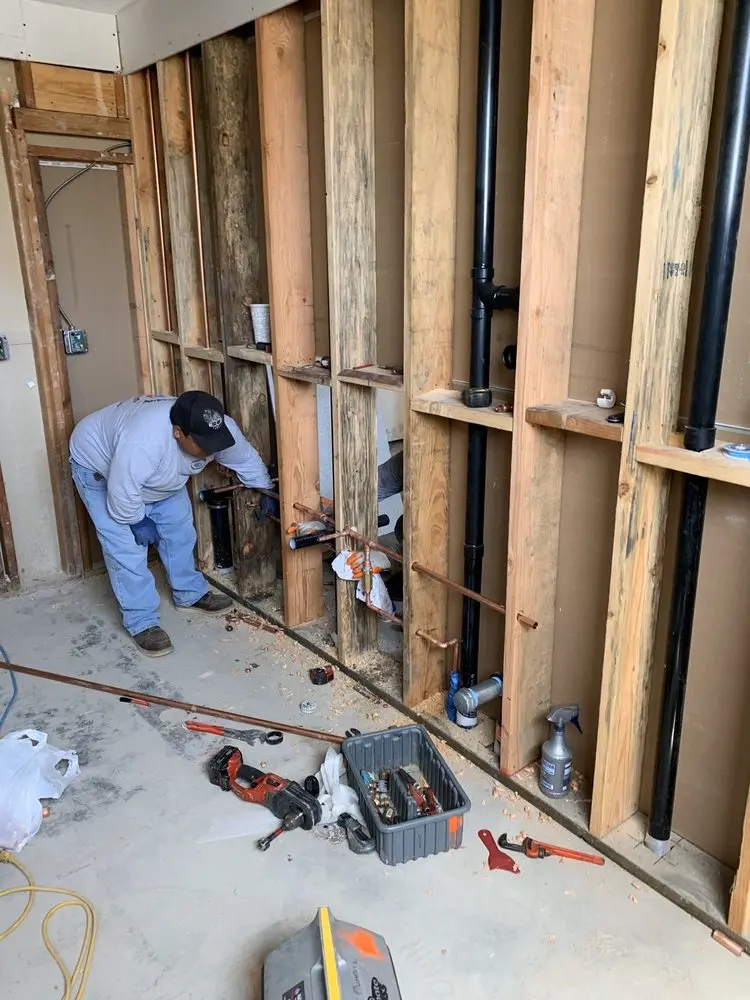 Commercial rough-in plumbing for Trenchless Sewer Repair in Newton